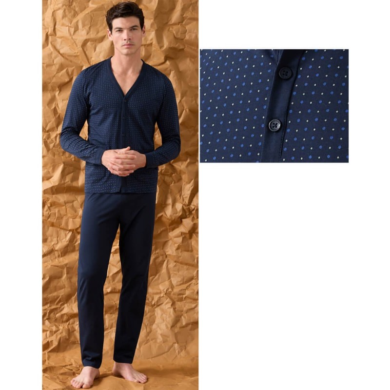 Pigiama uomo aperto cotone Enrico Coveri EP1250