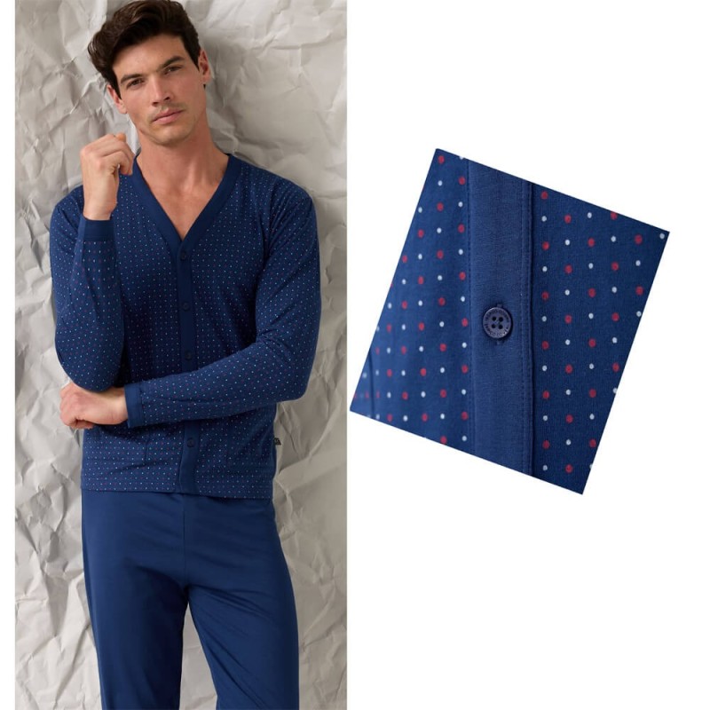 Pigiama uomo aperto cotone Enrico Coveri EP1250