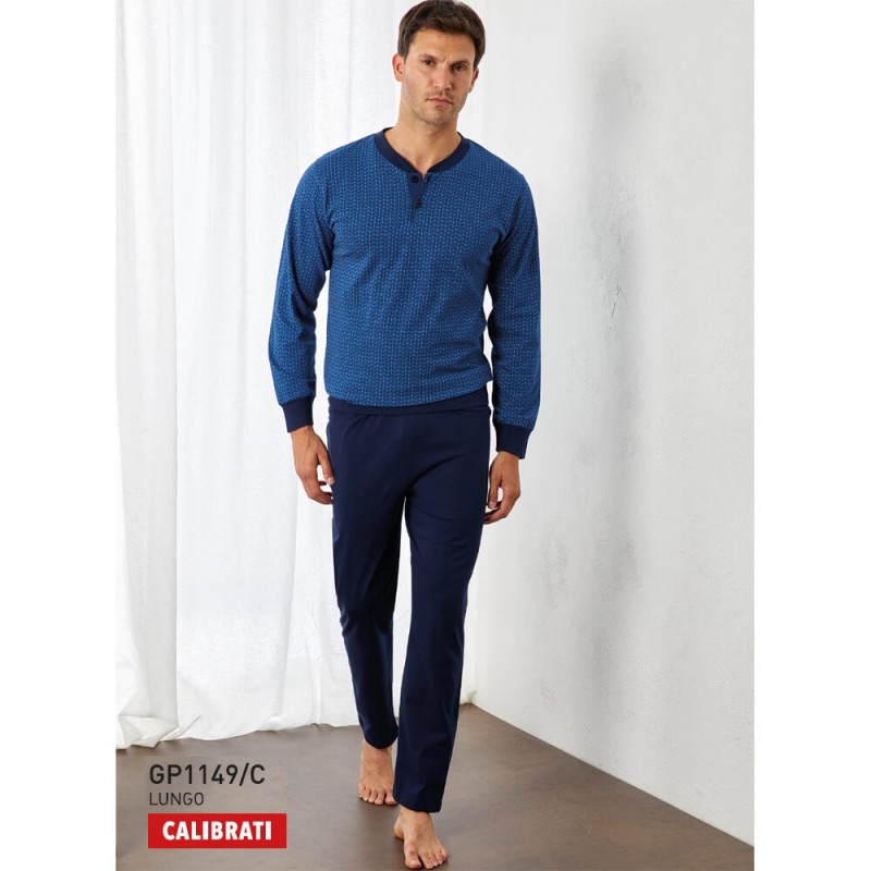Pigiama uomo taglie forti cotone Il Granchio GP1149/C