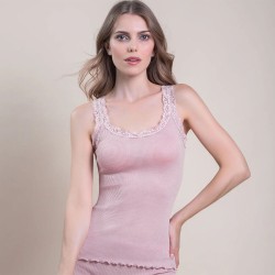 EGI TOP DONNA LANA E SETA SPALLINA STRETTA 1491