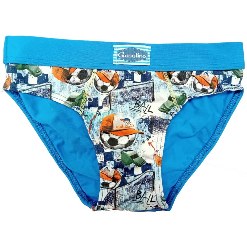 Slip ragazzo cotone elasticizzato Gasolino U3861/FJ - 6 slip