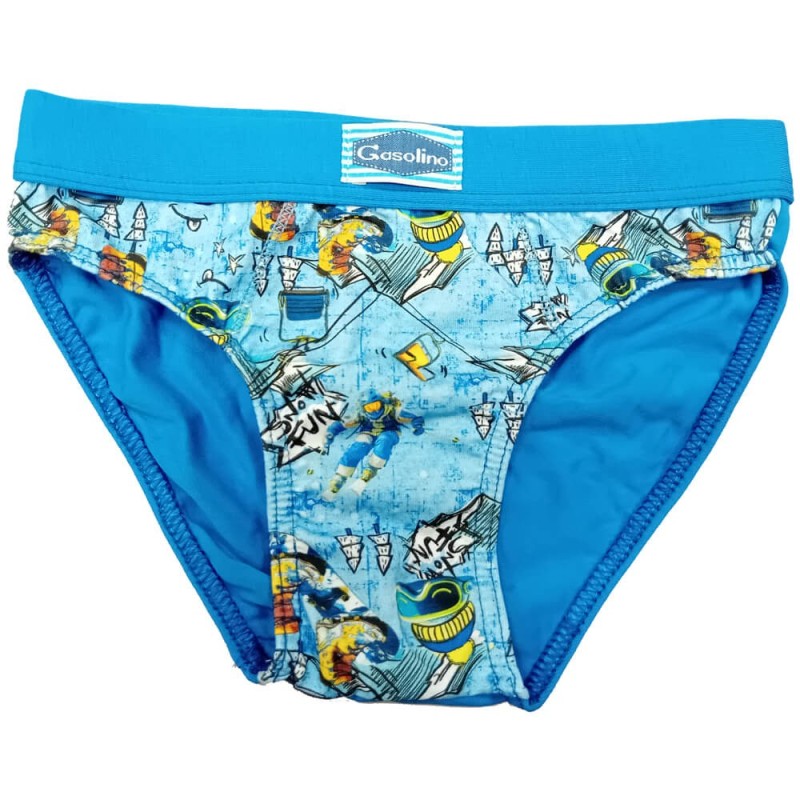 Slip bimbo cotone elasticizzato Gasolino U3847/F - 6 slip