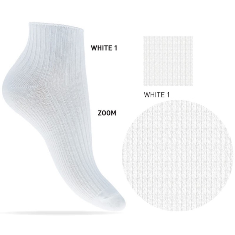 Calza donna corta cotone Enrico Coveri Carolina 1BI - 12 paia