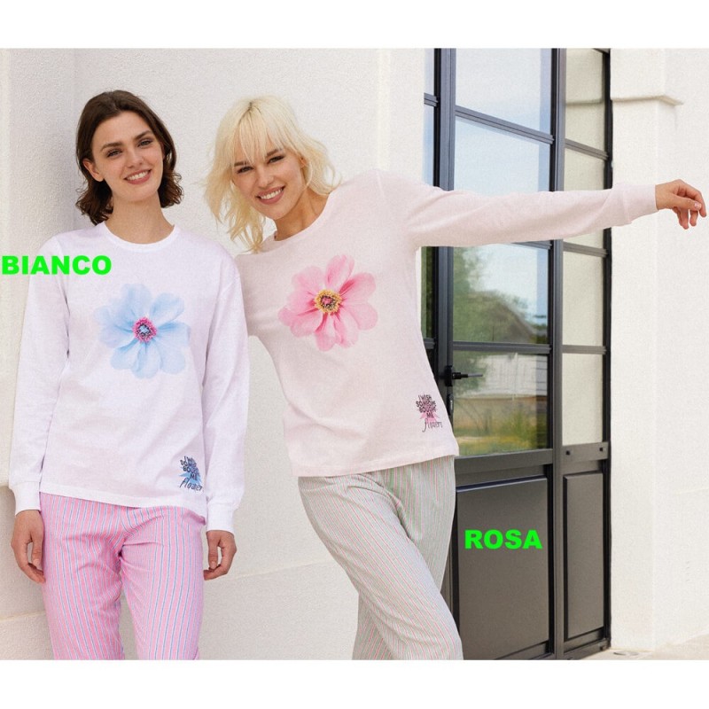 Pigiama donna cotone Jadea 3259