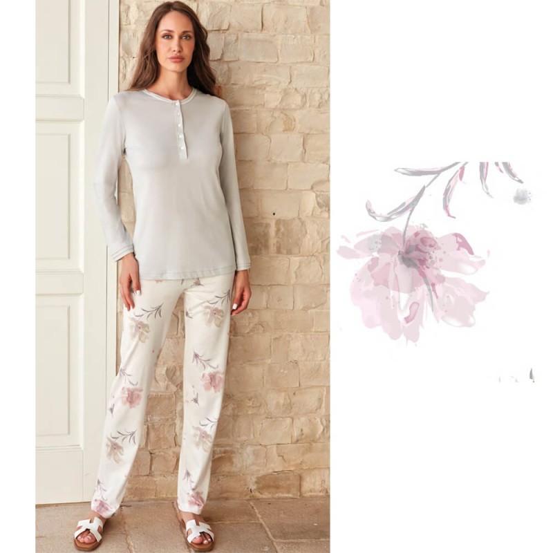 Pigiama donna cotone Nottingham NPB031