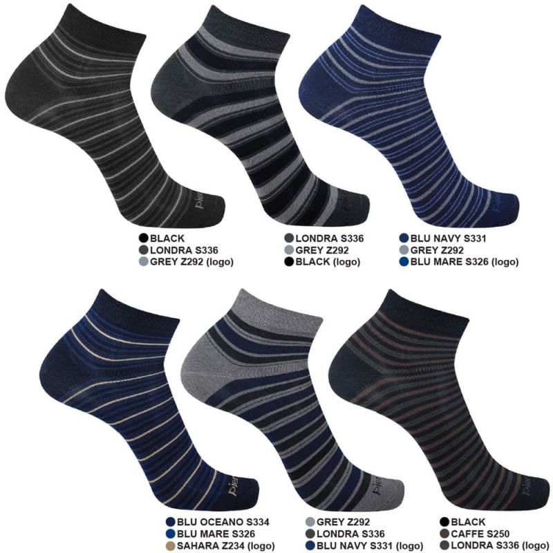 Mini calza uomo filo di Scozia Pierre Cardin PC E.11 - 12 paia