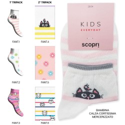 Calza bimba cotone elasticizzato Scopri Jasmin - 12 paia