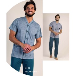 Pigiama uomo aperto cotone Gary 6182
