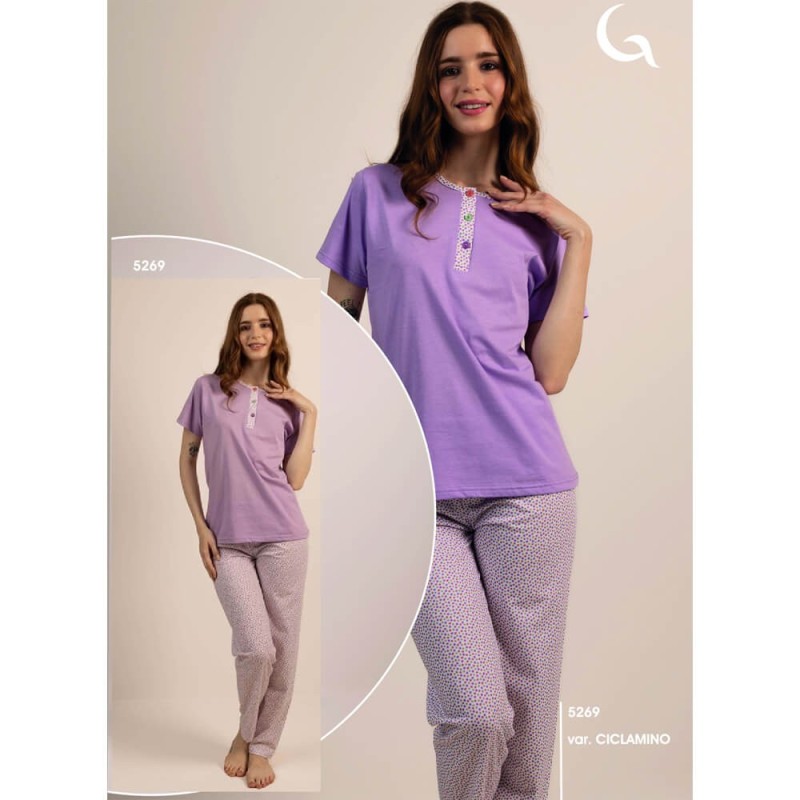 Pigiama donna cotone Gary 5269