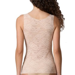 Canottiera donna spalla larga taglio laser pizzo Jadea 8024
