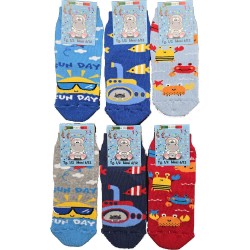 LEONDORO 6 PAIA ANTISCIVOLO COTONE BABY 55/B