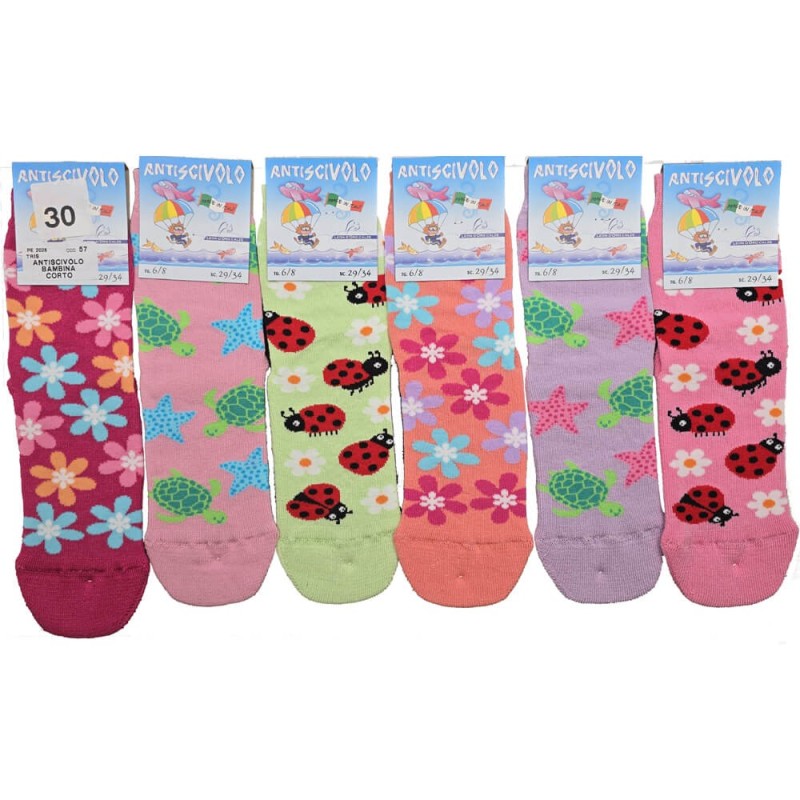 LEONDORO 6 PAIA ANTISCIVOLO COTONE BIMBA 057