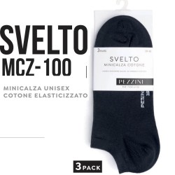 3 paia minicalza cotone elasticizzato Pezzini MCZ-100 SVELTO