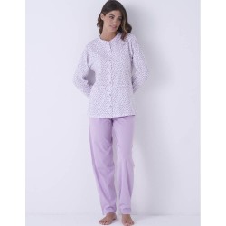 Pigiama donna aperto cotone Karel KE0021