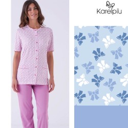 Pigiama donna aperto cotone Karel KE0341