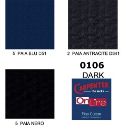 CARPENTER 12 PAIA CALZA UOMO COTONE CORTA 0106