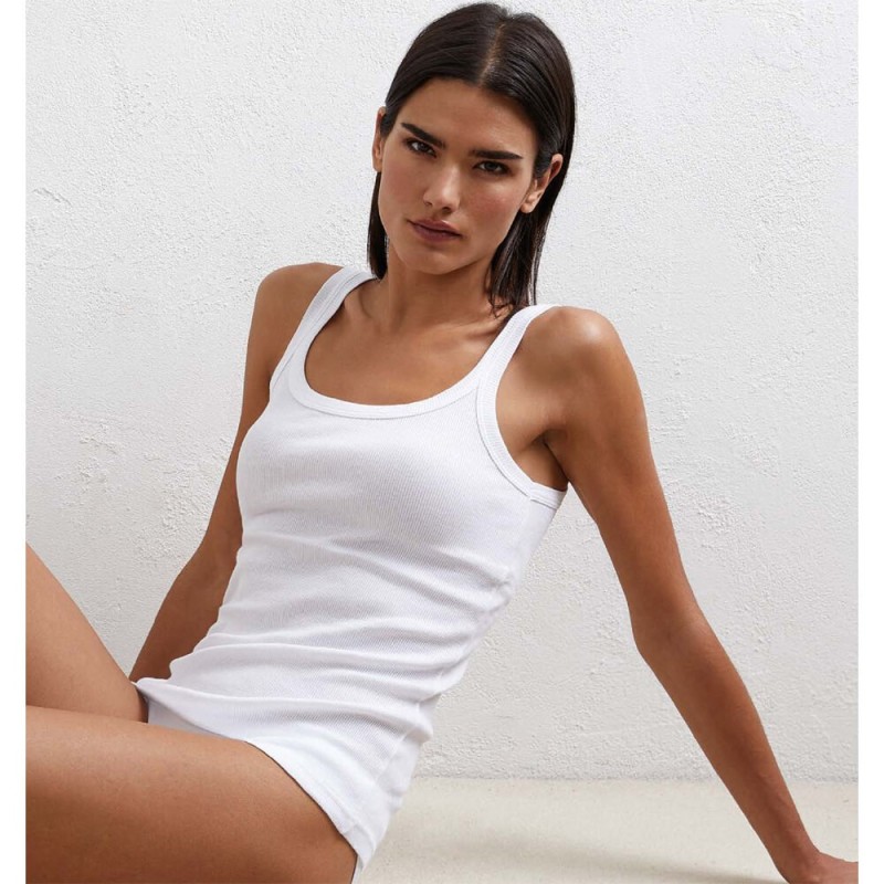 Canottiera donna a costina cotone Jadea Jessica