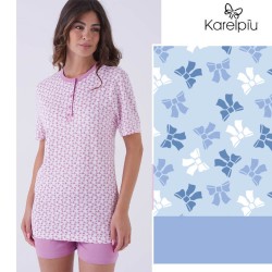 Pigiama donna taglie forti corto cotone Karel KE0094