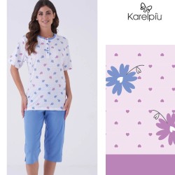Pigiama donna taglie forti corto cotone Karel KE0077