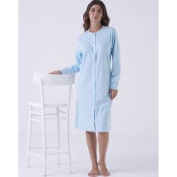 Camicia da notte donna aperta cotone Karel KE035
