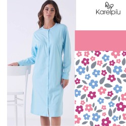 Camicia da notte donna aperta cotone Karel KE035