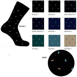 Calza uomo corta cotone elasticizzato Enrico Coveri Dynamic Line 318Ass - 12 paia