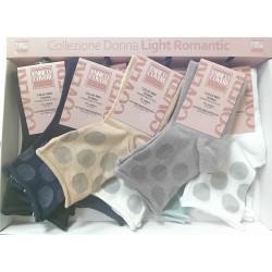 Calza donna corta cotone elasticizzato Enrico Coveri Papaya_M-6Ass - 12 paia
