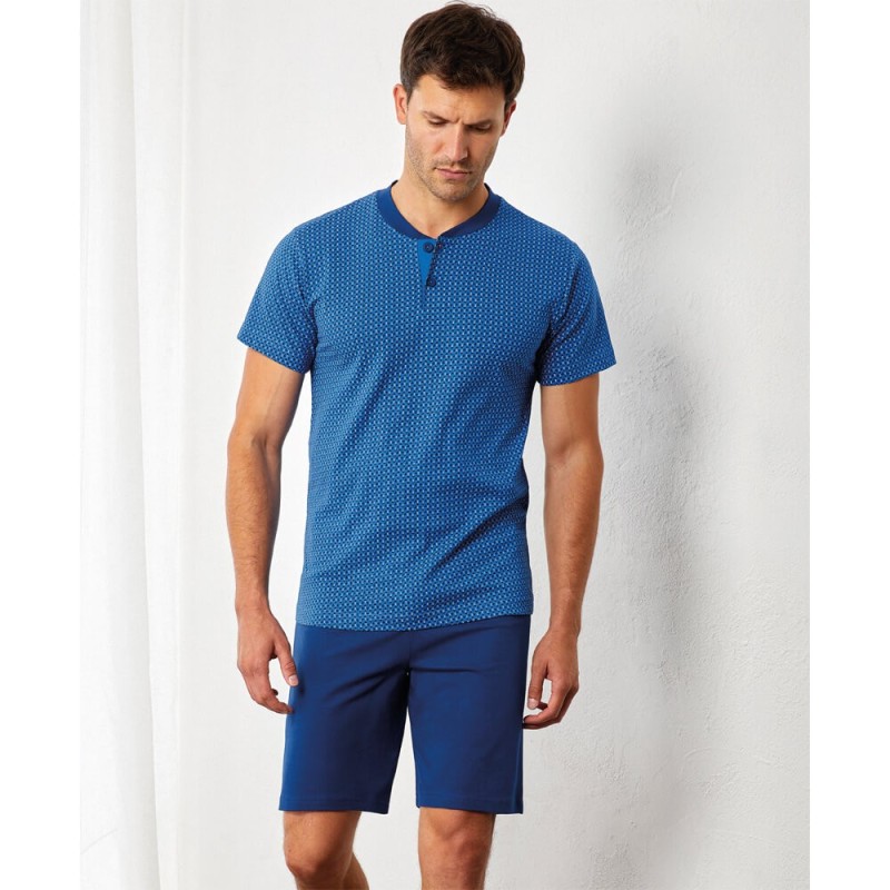 Pigiama uomo taglie forti corto cotone Il Granchio GP1163/C
