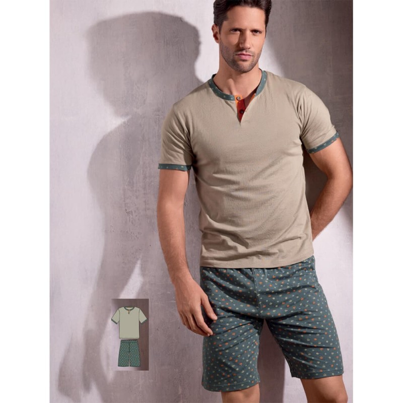 Pigiama uomo corto cotone Infiore OAS754276