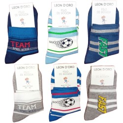 LEONDORO 6 PAIA CALZA BIMBO COTONE CORTA 242/M