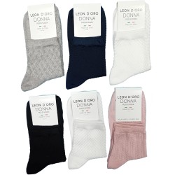 Calza donna corta filo di Scozia Leondoro 530 LINKS - 6 paia