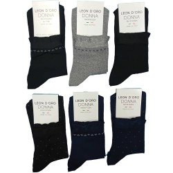 Calza donna corta filo di Scozia Leondoro 525 - 6 paia