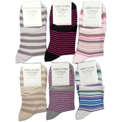 Calza donna corta filo di Scozia Leondoro 502 - 6 paia