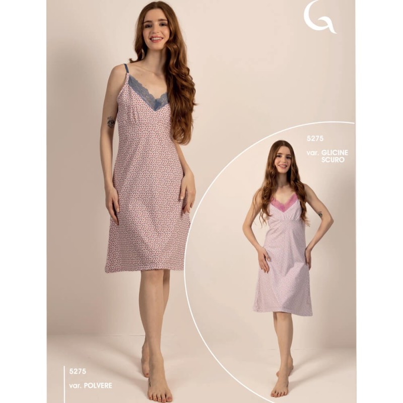 Camicia da notte donna cotone Gary 5275