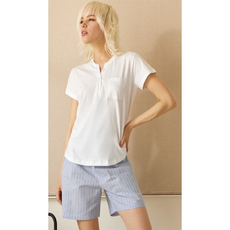 Pigiama donna corto cotone Jadea 3309