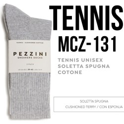 Calza tennis cotone elasticizzato Pezzini MCZ-131 - 3 paia