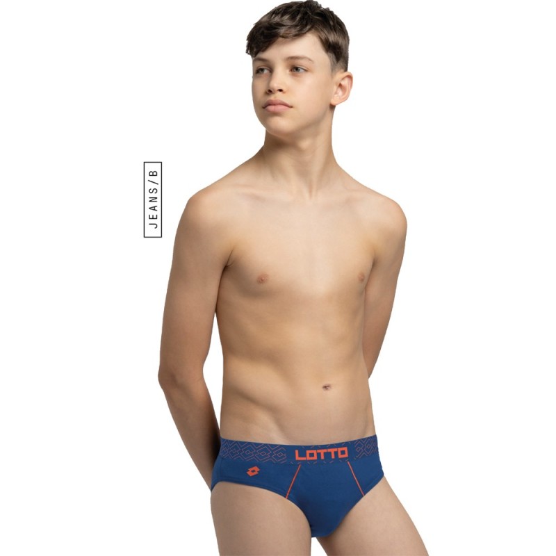 Slip ragazzo cotone elasticizzato Lotto LS4286 -6 slip