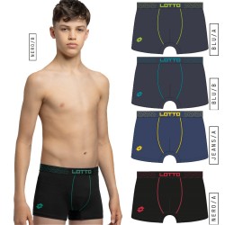 Boxer ragazzo cotone elasticizzato Lotto LB4286 - 6 boxer