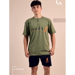 Pigiama ragazzo corto cotone Gary 4111