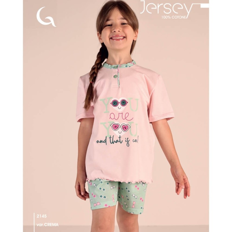 Pigiama bimba 8/10 anni corto cotone Gary 3145