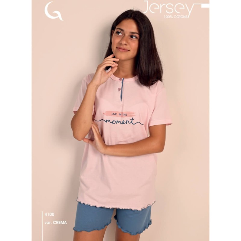 Pigiama ragazza corto cotone Gary 4100