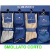Calza uomo corta cotone elasticizzato Il Granchio GC004 - 12 paia