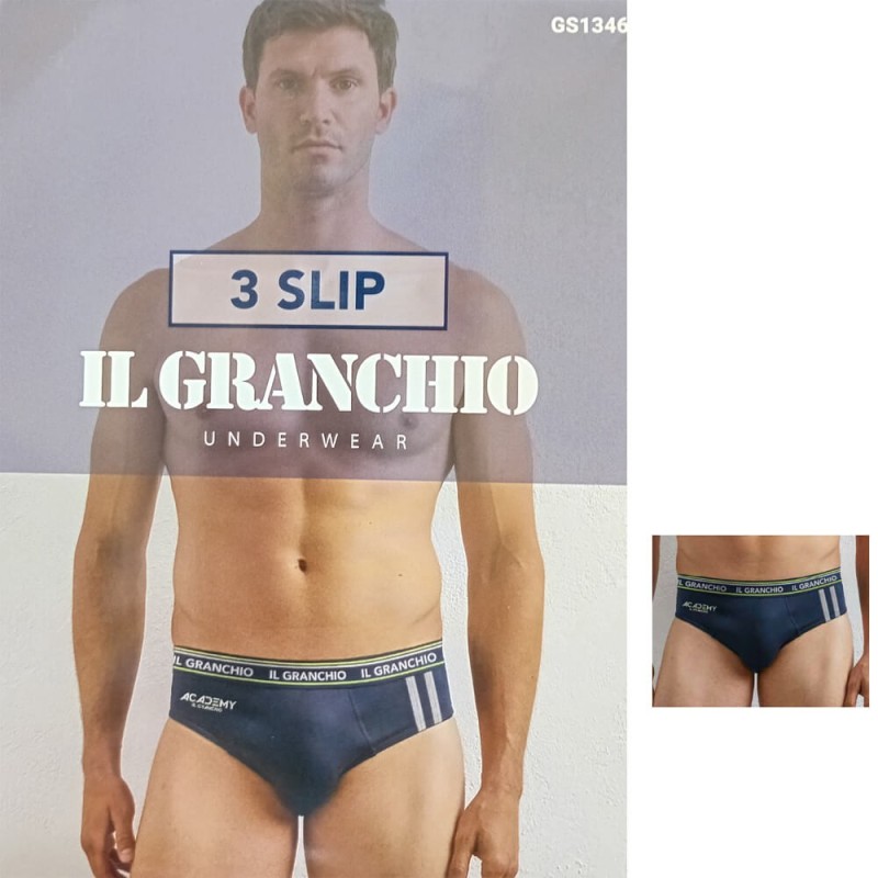 Slip uomo cotone elasticizzato Il Granchio GS1346 - 3 slip