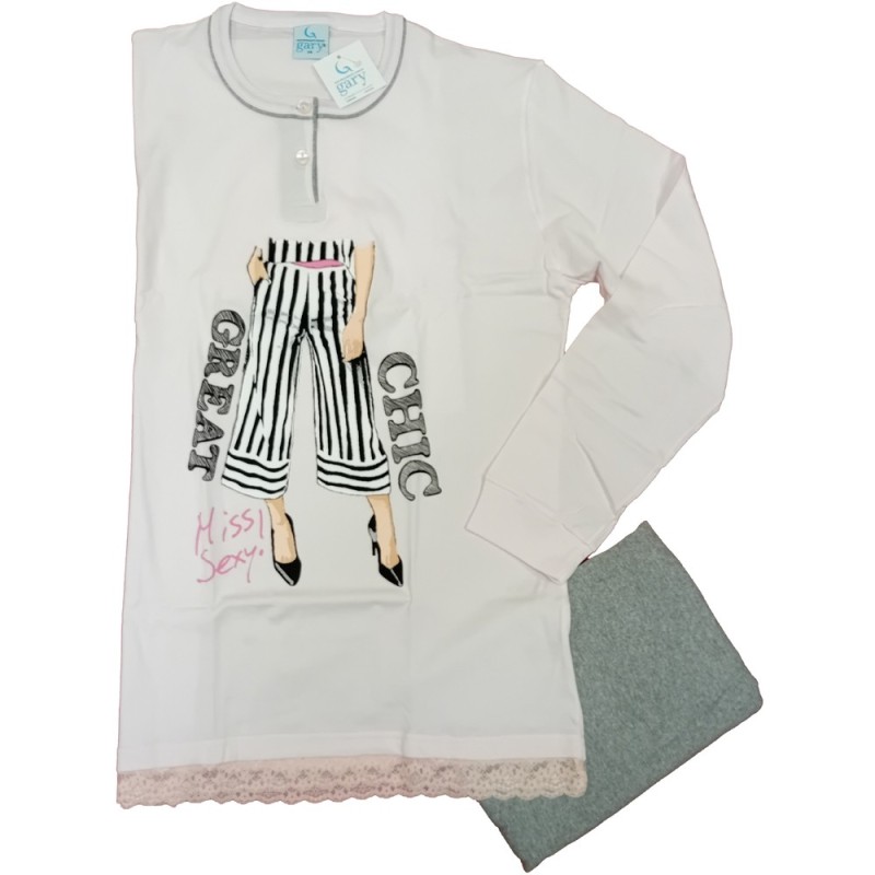 Pigiama ragazza cotone Gary D40001