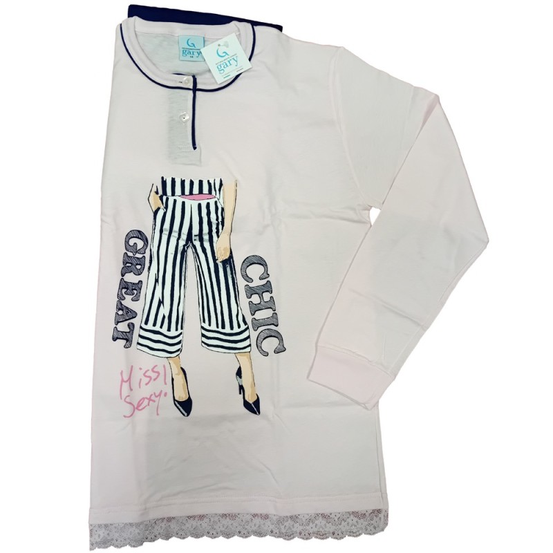 Pigiama ragazza cotone Gary D40001