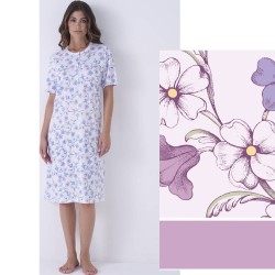 Camicia da notte donna cotone Karel 0019