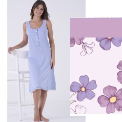 Camicia da notte donna cotone Karel KE0301