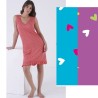 Camicia da notte donna cotone Karel 0318