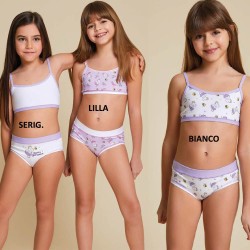 Coordinato bimba brassiere e slip cotone Jadea 852