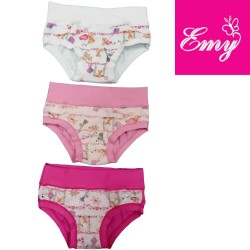 Slip bimba cotone elasticizzato Emy B3026 - 6 slip